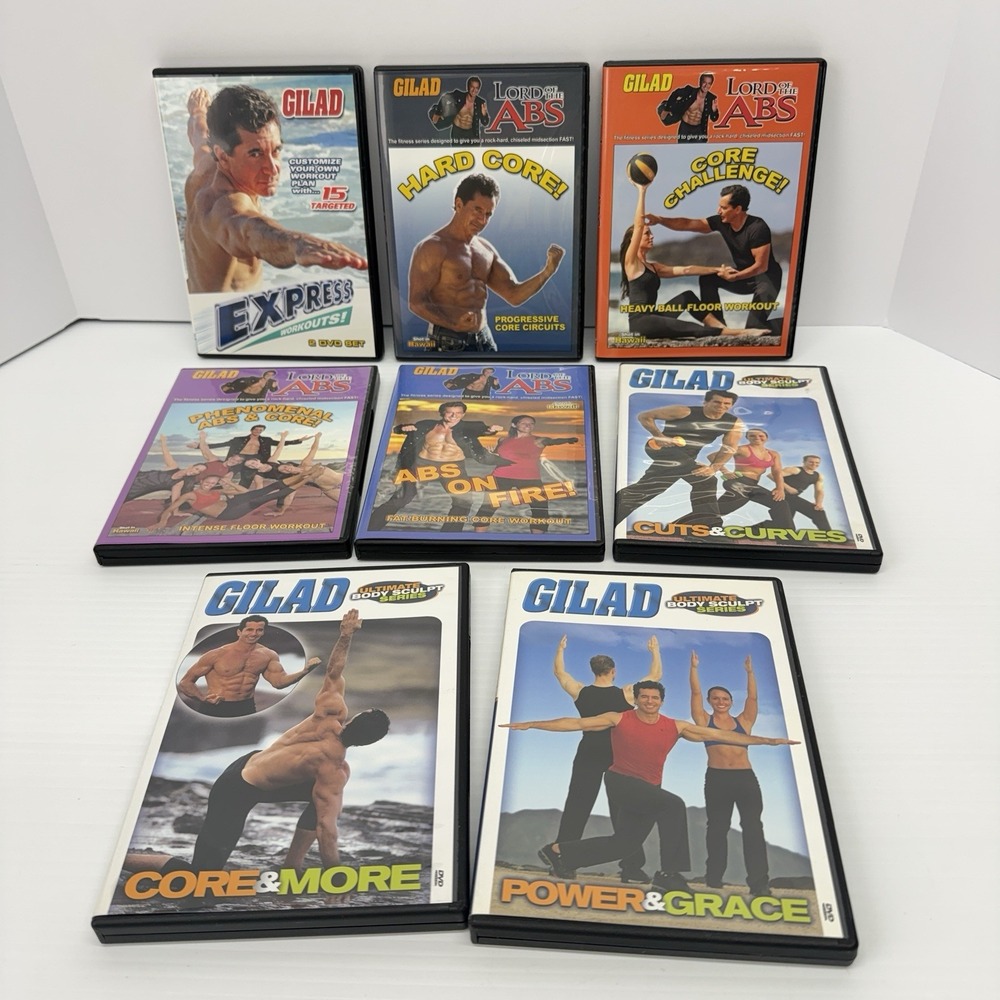 Goals Workout DVD's Lot Of 8 Lord Of The Abs Express Body Sculpt